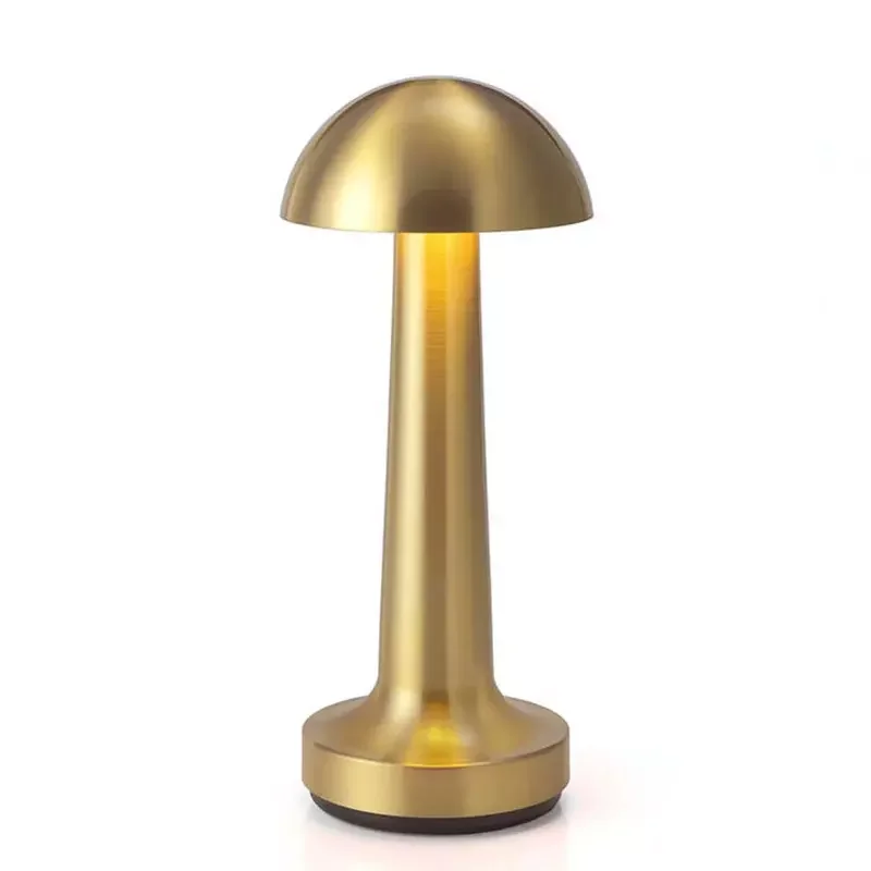 Золотая металлическая светодиодный ная Беспроводная Настольная мини лампа