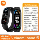 Оригинальный умный Браслет Xiaomi Mi Band 6, 5 цветов, AMOLED экран, смарт-браслет Mi band 6 с насыщением кислорода в крови, фитнес-трекер