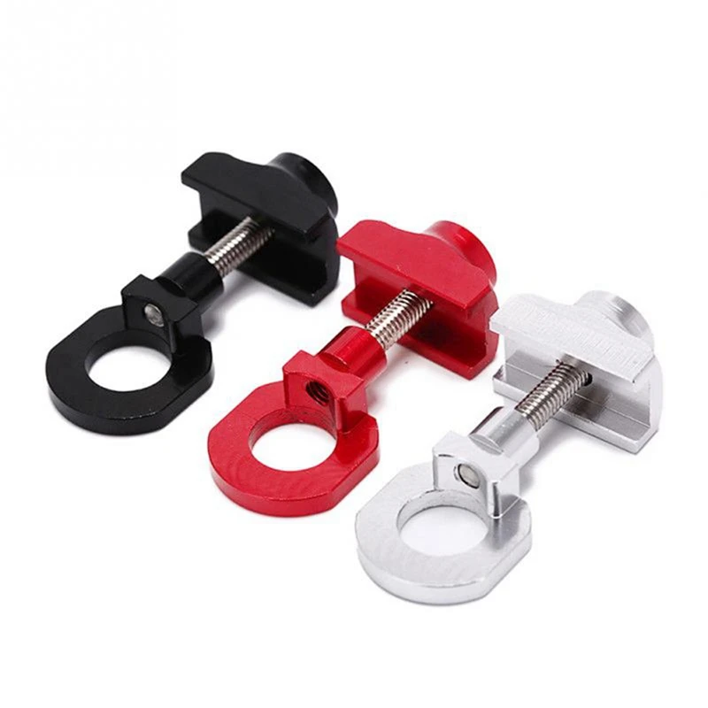

2 Pcs Bike Chain Tensioner Adjuster Aluminum Alloy Bicycle Fastener Bolt Screw Black & Silver