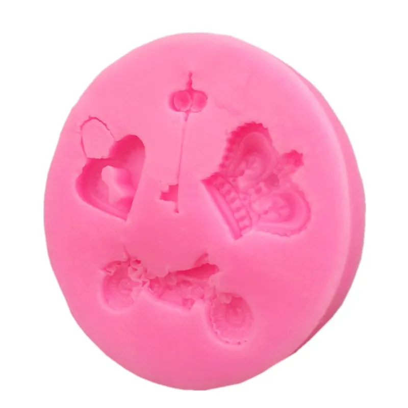 Сделай сам Мотоцикл Ключ Корона любовь замок форма кухонный инструмент для