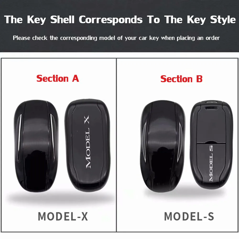 

Hot Sale Remote Leather Car Key Cover Case Shell Fob Smart For Tesla Model 3 Model S Model X Car-styling