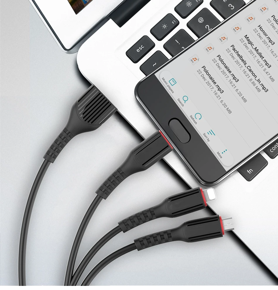 3 в 1 USB кабель 3.1A для мобильного телефона Micro usb type C кабель зарядного устройства для samsung Xiaomi huawei кабель для быстрой зарядки телефона шнур