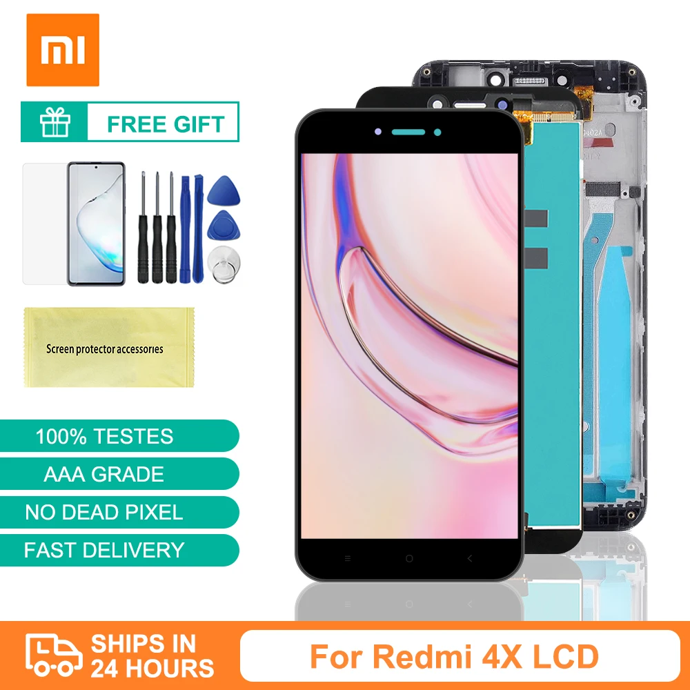 

Оригинальный ЖК-дисплей 5,0 дюйма для XIAOMI Redmi 4X, сенсорный экран с рамкой для XIAOMI Redmi4X, ЖК-дисплей Redmi4, ЖК-экран