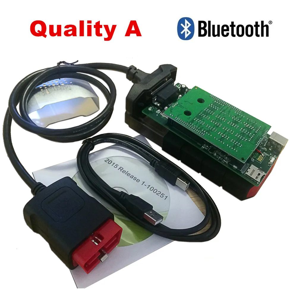 Quality A For delphis vd ds150e cdp pro obd obd2 obdii scanner 2016.00 dvd optional usb bluetooth car truck diagnostic tool | Автомобили и