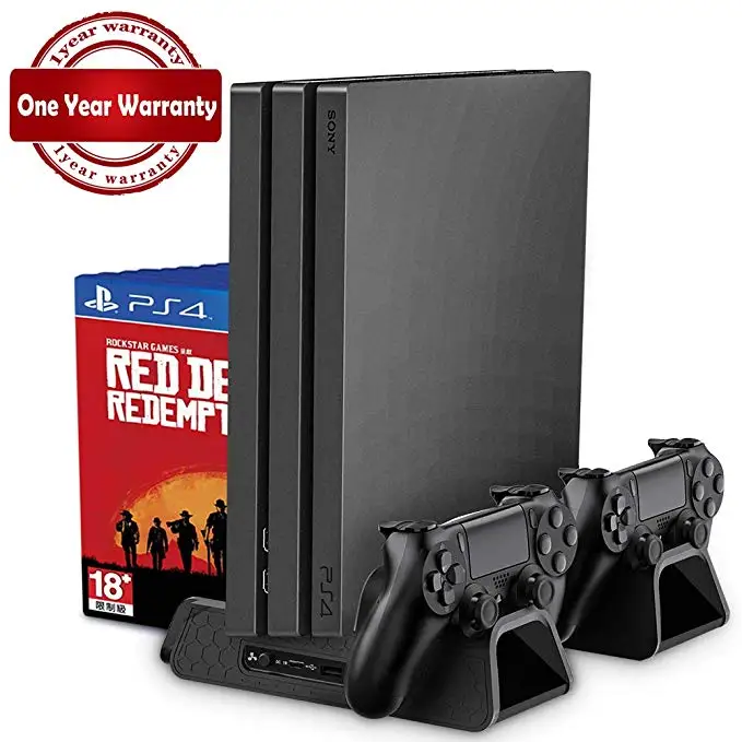 Vertical Stand with Cooling Fan Cooler Dual Controller Charger Charging Station for SONY Playstation 4 | Электроника
