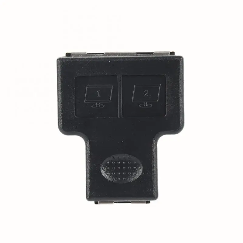 2xRJ45 Adapter Connector 1 To 2 Ways Ethernet Network Cable Female Splitter Extender Plug 8 Core Jack Socket For Laptop Docking |