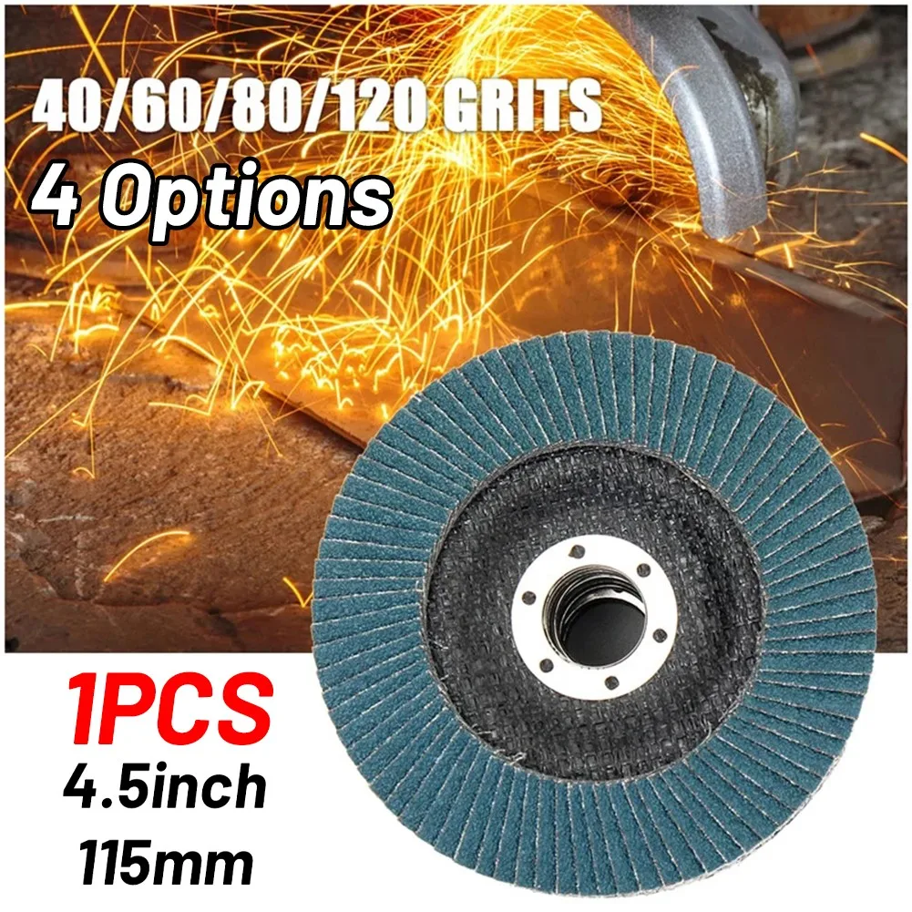 

4.5'' 115mm Professional Metal Sanding Flap Discs Angle Grinder Wheels Blade 40/ 60/80/120grit Zirconium Oxide