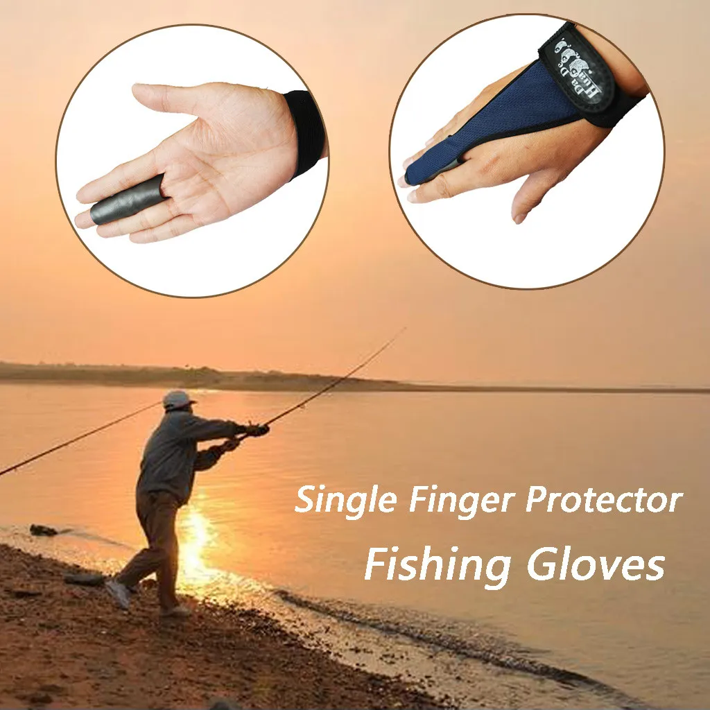 Прочные Перчатки с одним пальцем для рыбалки 1 шт. противоскользящие защитные