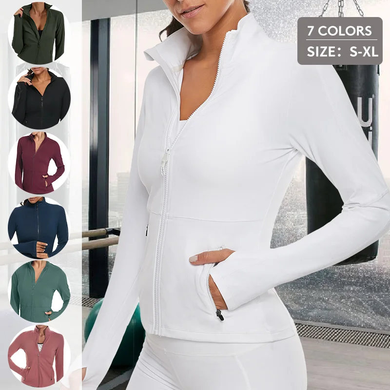 VUTRU женские атлетические спортивные рубашки Slim Fit Длинные рукава фитнес Пальто
