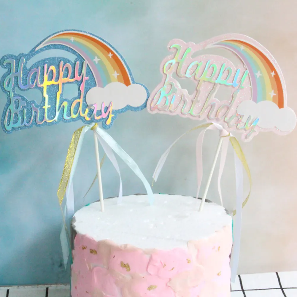3 шт. радужные украшения для торта | Дом и сад