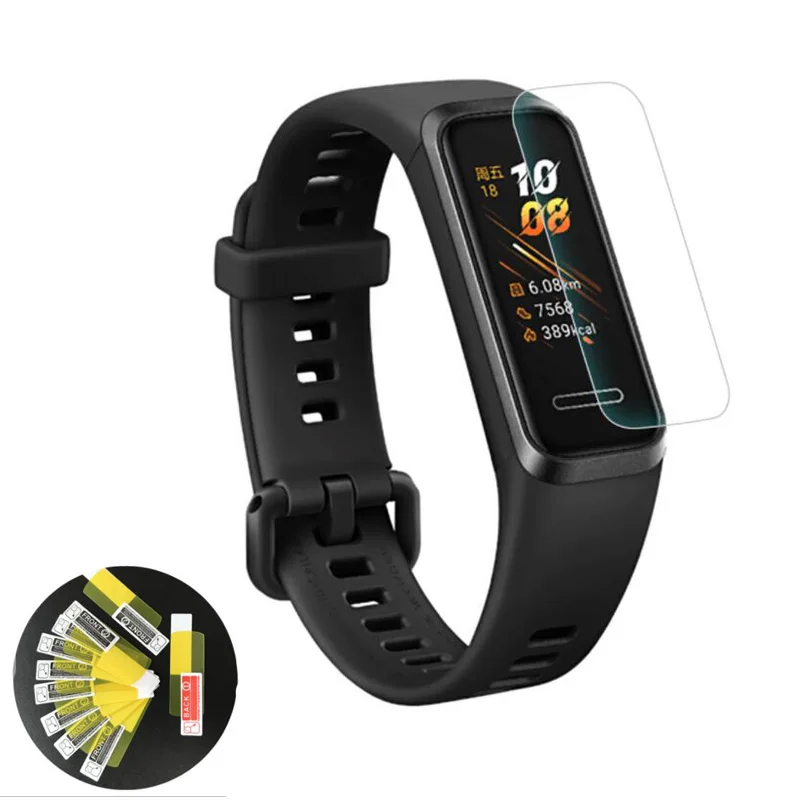 

2pcs Soft TPU Clear Smartband Protective Film Guard For Huawei Band 4 Smart Watch Band4 Wristband Full Screen Protector Cover
