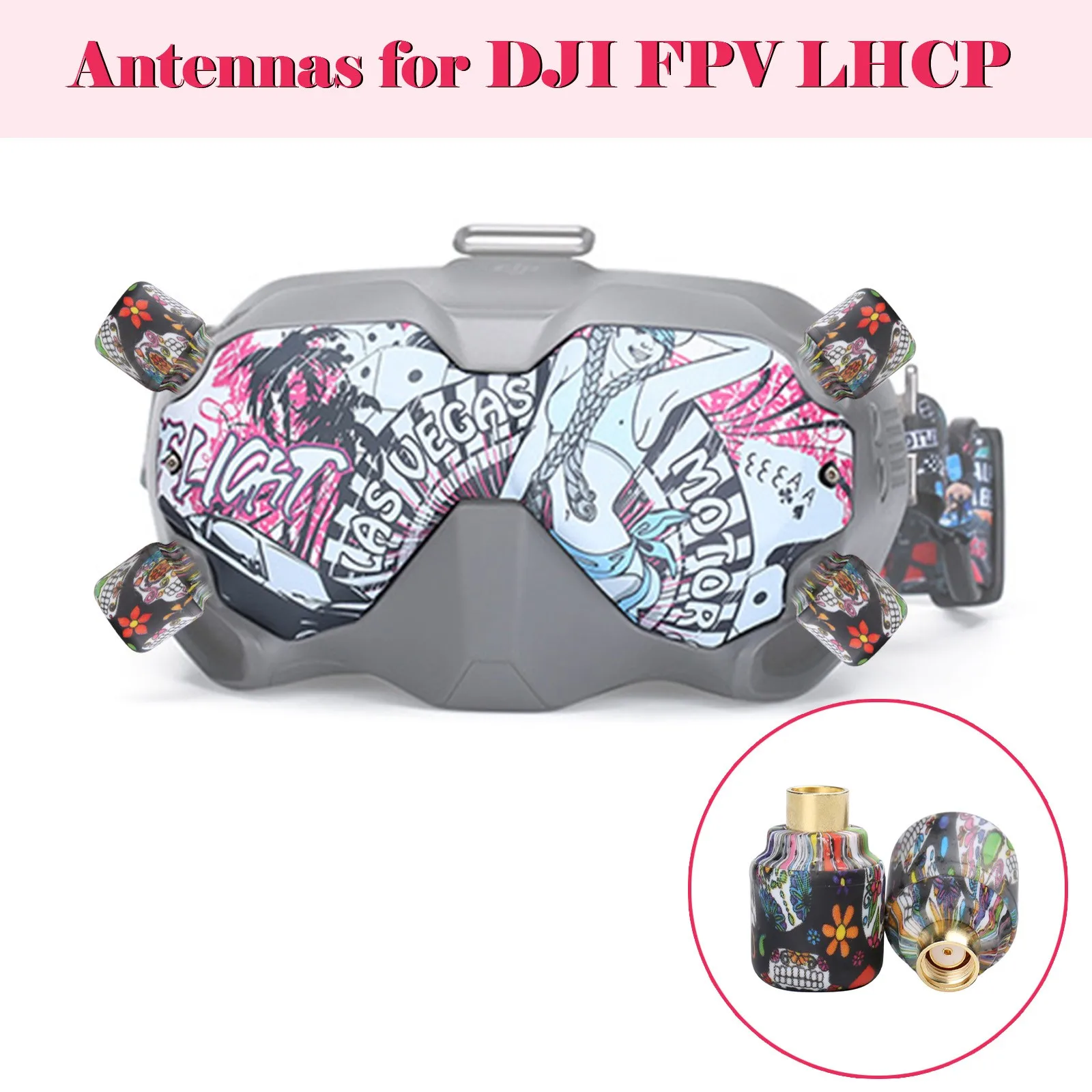 

Adult toys iFlight colorful and fashionable LHCP RP-SMA connector antenna accessories for DJI FPV goggles лодонй мооѬ 40*