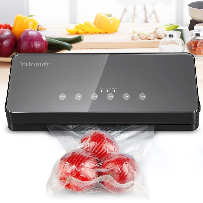 White Dolphin Food Vacuum Sealer With 10pcs Food Storage Bags And Hose Home Electric Vacuum Sealer Packing Machine 220V 110V