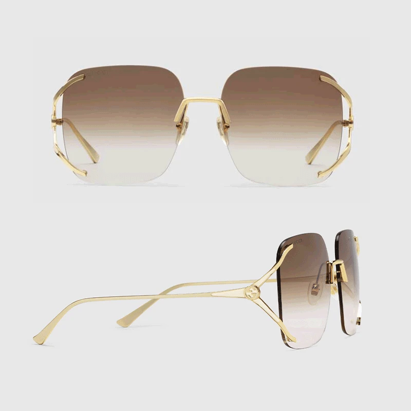 

Солнцезащитные очки унисекс в металлической оправе, с градиентными линзами