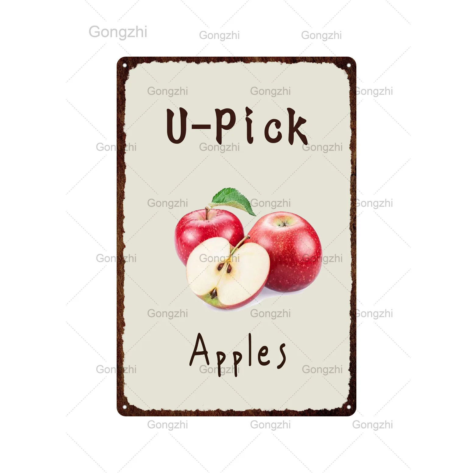 Свежие Фрукты Винтажный металлический постер металлическая жестяная вывеска Wall