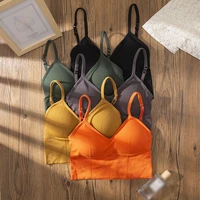 seamless sports bras beautiful back wrapped chest women sexy lingeries knitted fittness bras