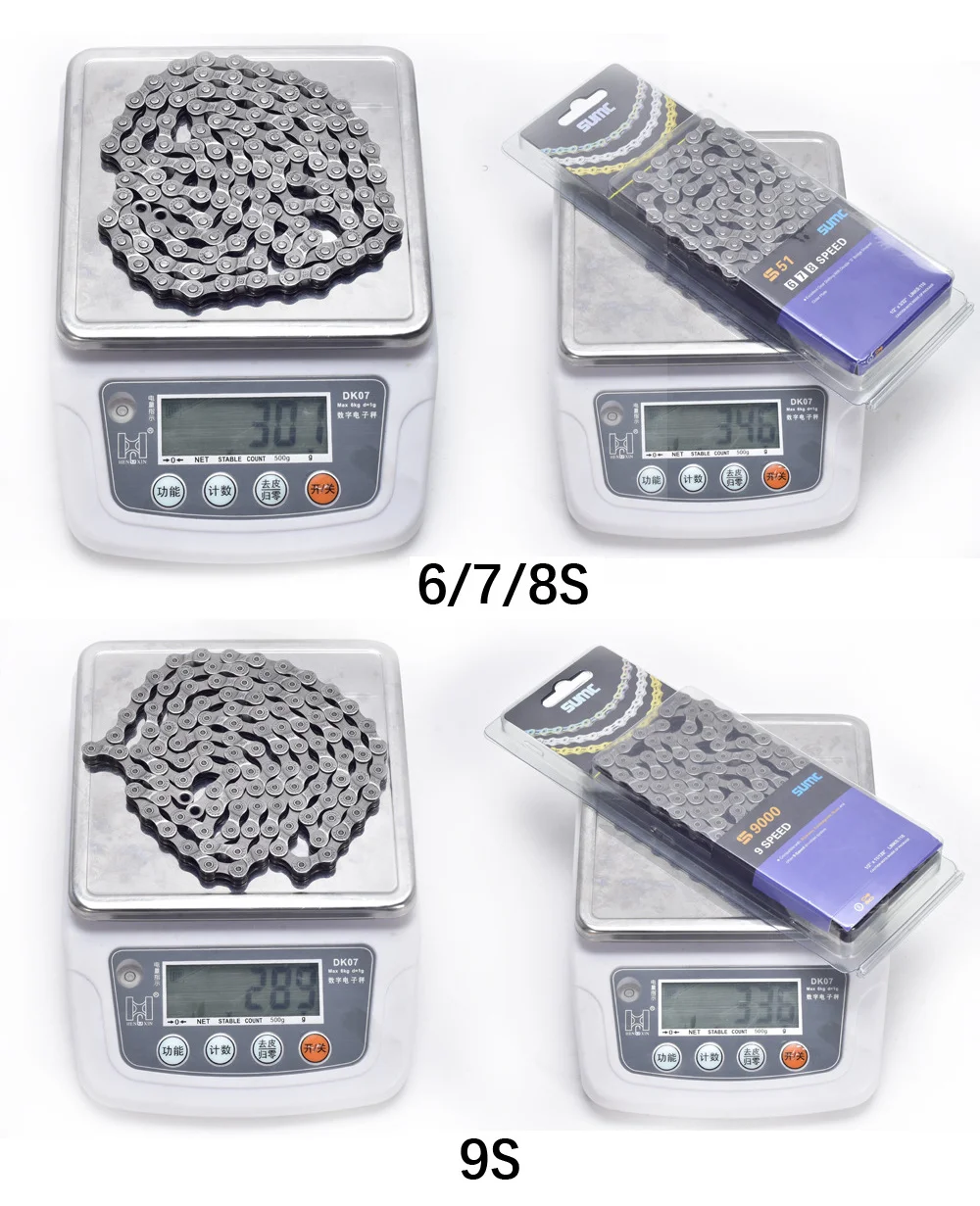 Серая цепь для велосипеда SUMC X8 X9 X10 X11 легкая 8 9 10 11 скоростей MTB дорожный велосипед