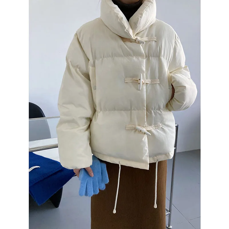 Women Parkas Winter Warm Jacket Casual Coats Hooded Y2k Bread Service Jackets Thick Cotton Padded Parka Female Outwear WPA03