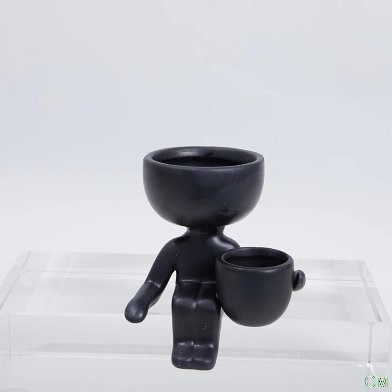 

Creative Human-imitating Ceramic Plant Flowerpot Crafts Fleshy Vase