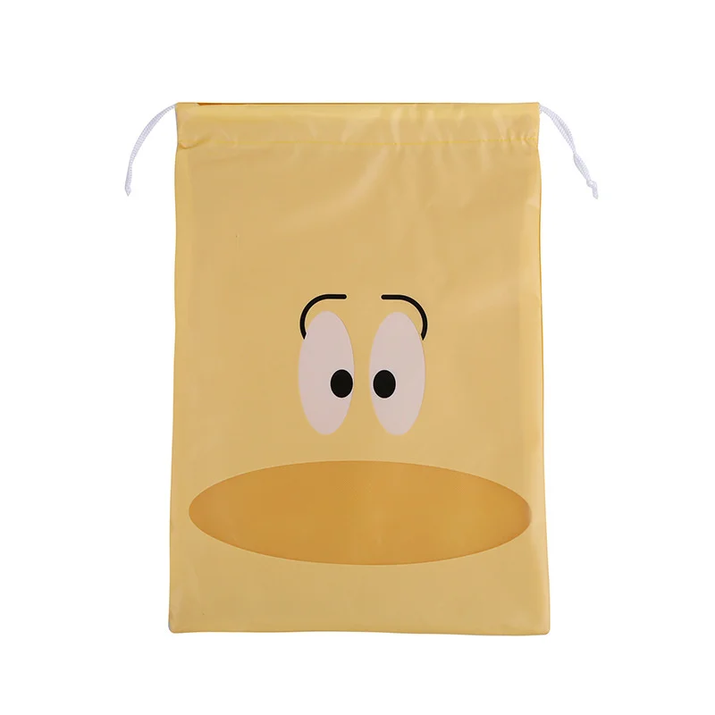 

Non Woven Dust Bag Portable Travel Drawstring Shoe Bag Thickened Printing Non Woven Shoes cover Storage