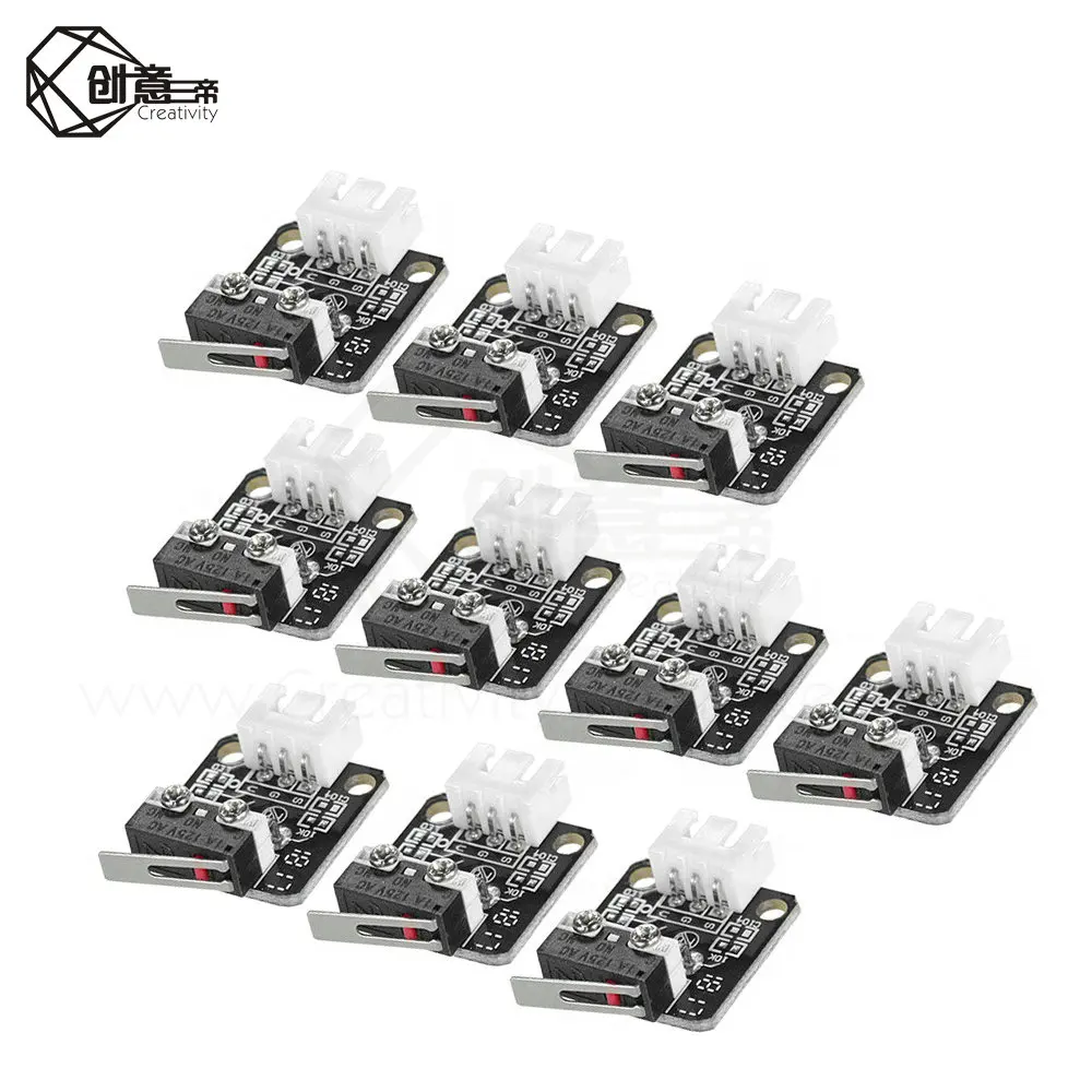 10 шт. 3D принтеры аксессуары X/Y/Z оси концевой упор выключатель 3Pin N/O N/C Управление