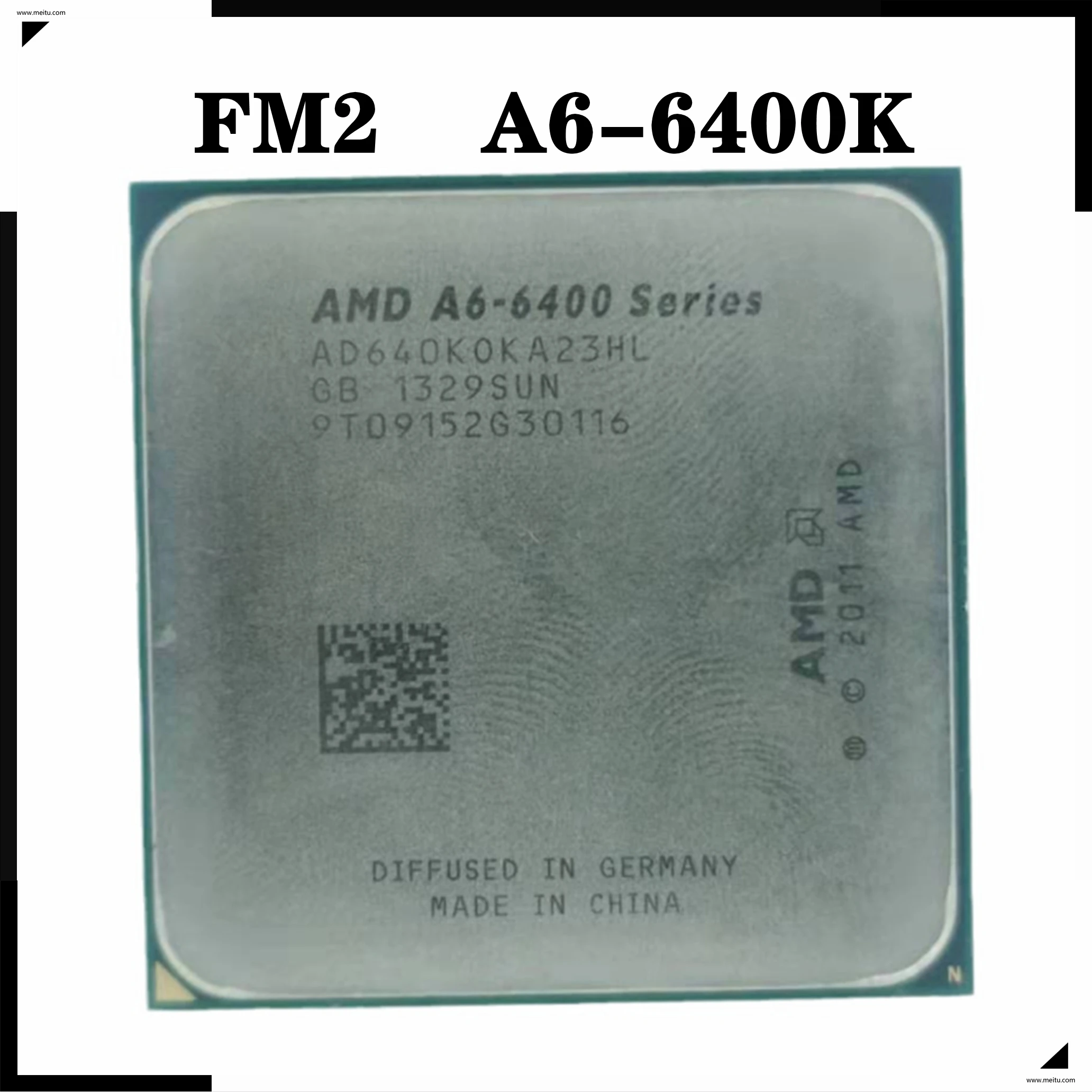 Десктопный процессор Φ A6 6400 6400B 3 9G 65 Вт двухъядерный AD640BOKA23HL разъем FM2 | Компьютеры