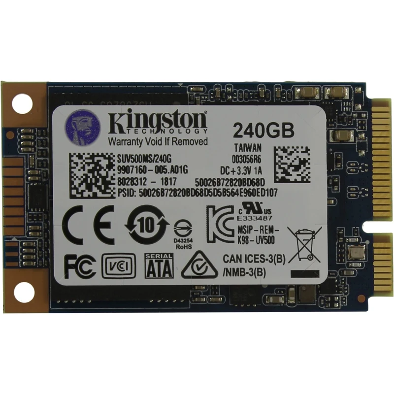 Твердотельный накопитель Kingston UV500 SUV500MS/240G SSD 240GB mSATA (mini SATA) | Компьютеры и офис