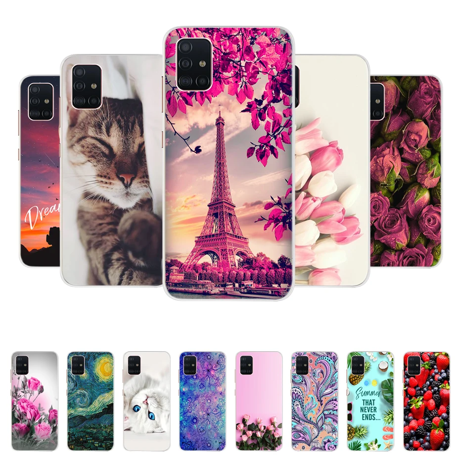 Чехол для телефона Samsung Galaxy A51 6 5 дюйма мультяшный милый силиконовый мягкий чехол