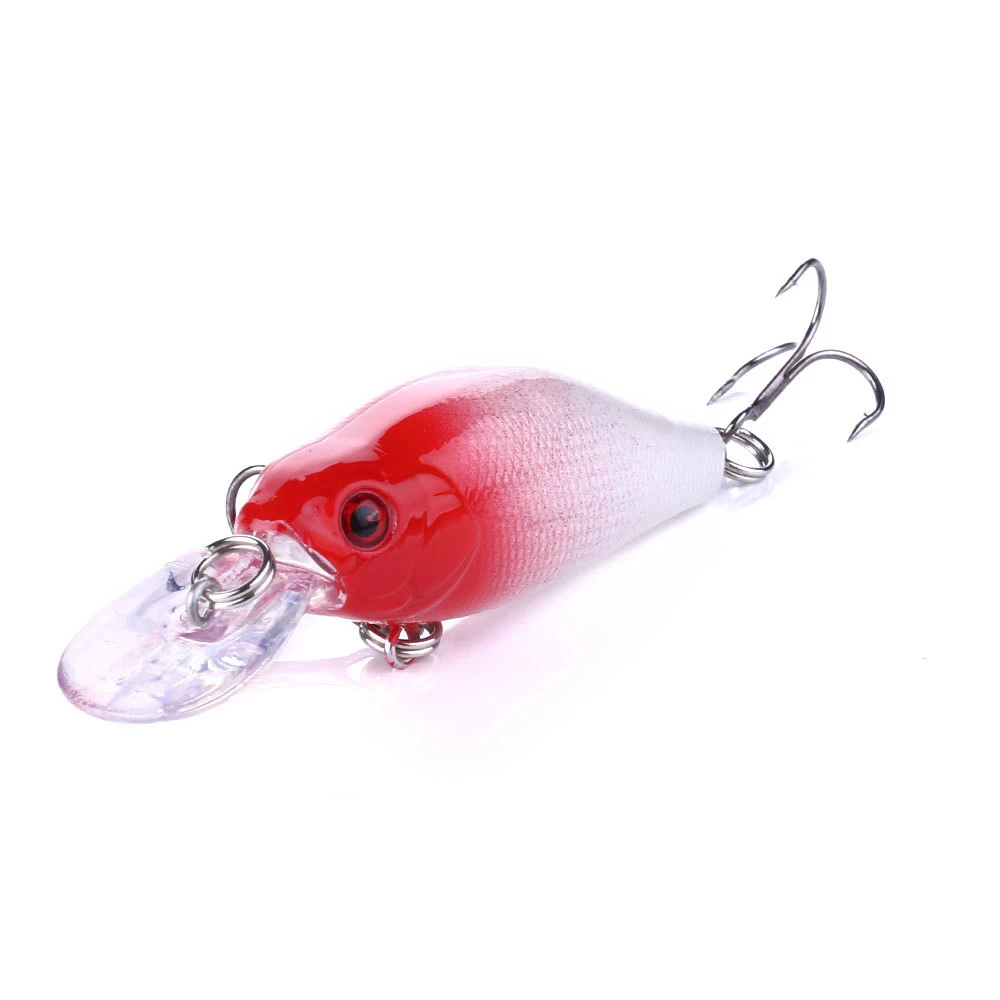 

10Pcs Fishing Lures Kinds of Minnow Fish Bass Tackle Hooks Baits Crankbait 9G