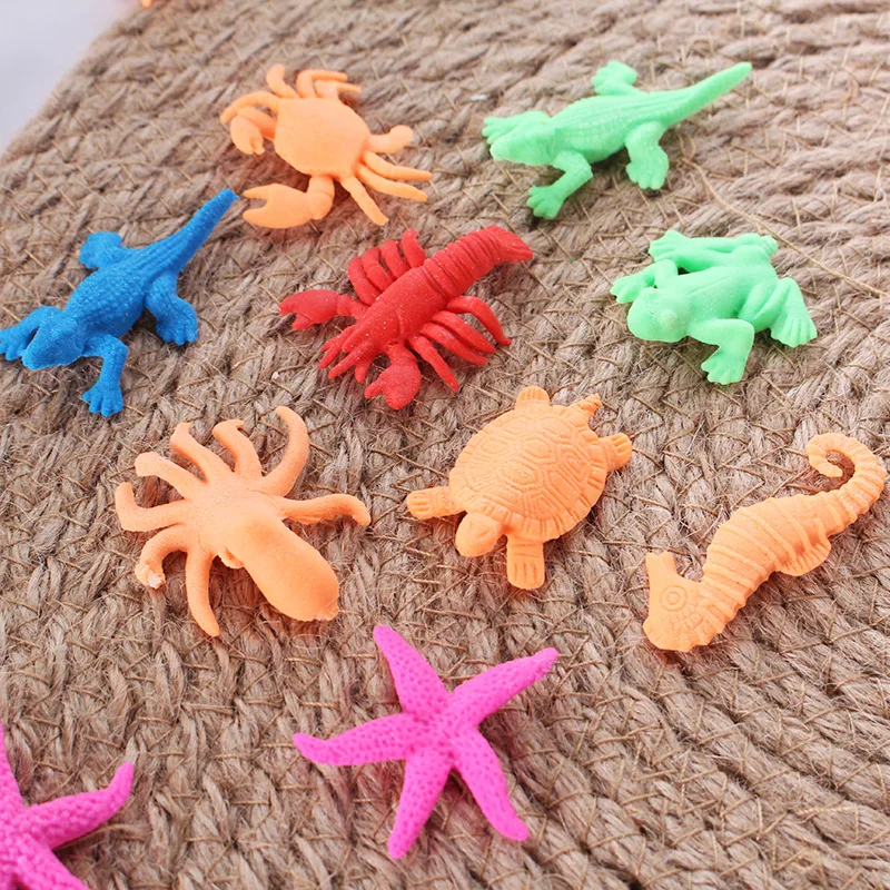 

100pc Growing In Water Bulk Swell Sea Creature Magic Toys for Kids Funny Baby Stuff Various Kinds Mixed Expansion Color Puzzle
