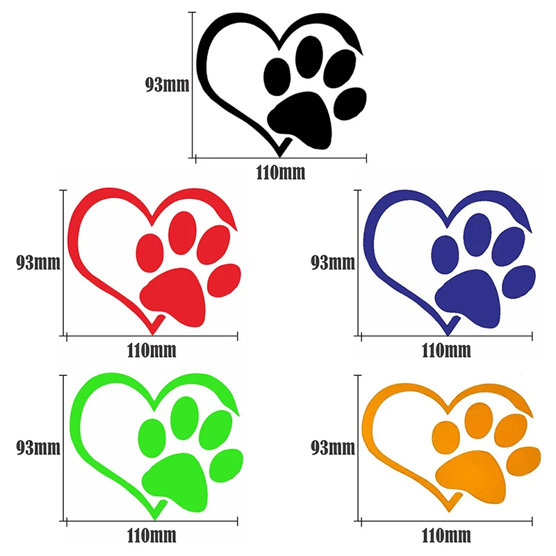 Wall Sticker Pet With Heart Dog Cat Vinyl Decal Car Window Bumper Decor For Home Wallpaper | Автомобили и мотоциклы