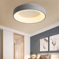 modern classical led ceiling lights for living room bedroom study corridor lighting grey or white color dimming lamp with remote