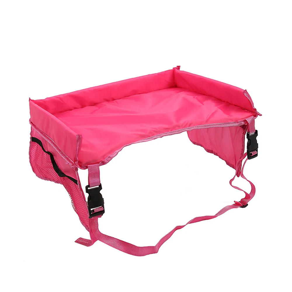pink CYSINCOS Детское Автокресло лоток коляска детская игрушка еда вода держатель стол детский портативный стол для автомобиля детский стол для хранения - Цвет: pink