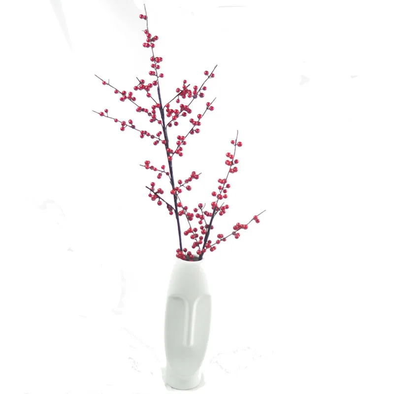 Искусственные цветы сделай сам ветка из красных фруктов 1/2/3/4/5 шт. | Дом и сад