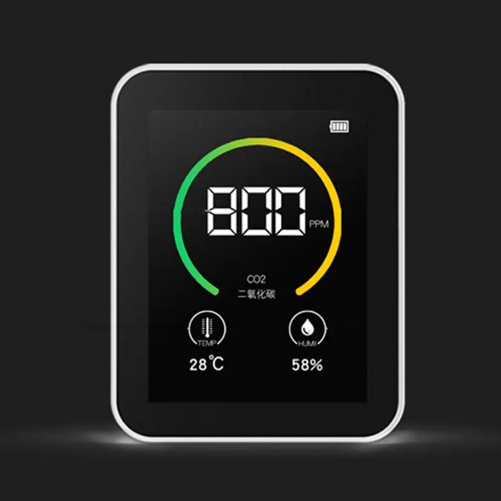 Домашний монитор качества воздуха, внутренний ЖК-цифровой детектор co2, контроль в реальном времени, измерители качества воздуха, тестер тем... от AliExpress RU&CIS NEW