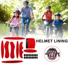 Комплект внутренней подкладки для велосипедногомотоциклетного шлема, подкладка из губки, набор подкладок для велосипеда с сеткой от насекомых для мотоцикла