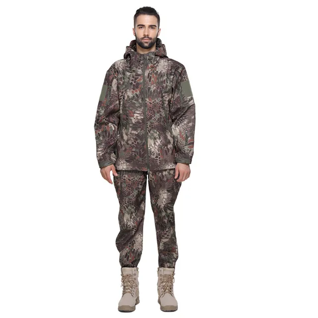 Уличные водонепроницаемые куртки TAD V4 Softshell тактическая охотничья Экипировка