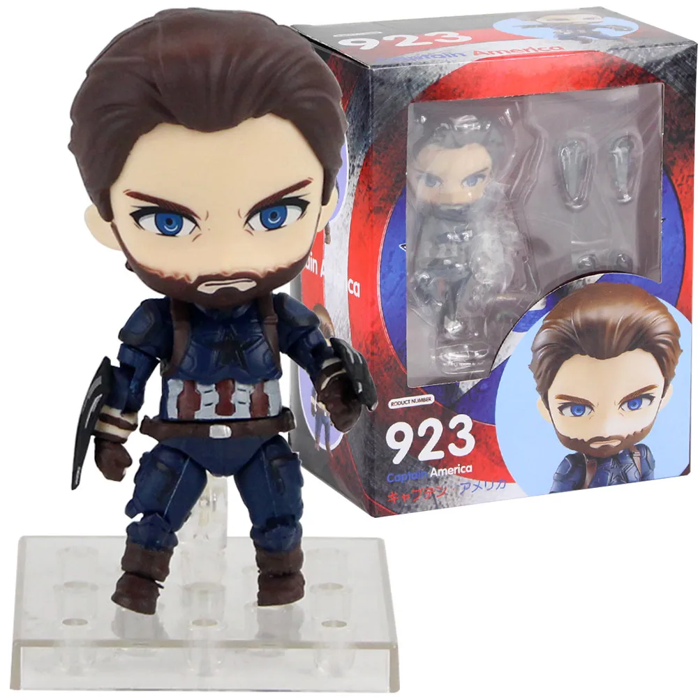 Бесконечность войны Мстители фигурку Nendoroid 543 781 866 955 988 1037 Человек-паук Железный человек Локи черная модель пантера игрушки