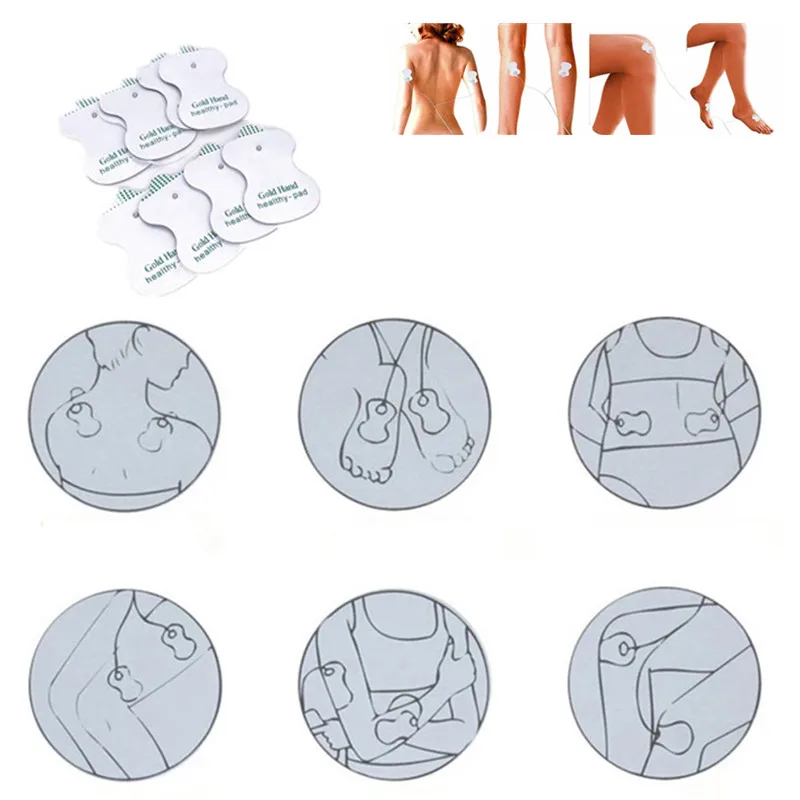 50 шт. самоклеющиеся гель стимуляции мышц Стикеры тормозные колодки для похудения