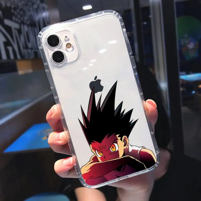 

HUNTER x HUNTER HxH Gon Killua Phone Case Transparent for iPhone 11 12 mini pro XS MAX 8 7 6 6S Plus X 5S SE 2020 XR