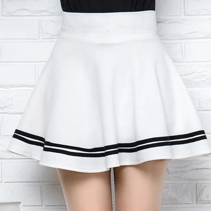 

Sexy Mini A-Line Short Skirts For Girls Winter And Summer Style Women Skirt Fashion High Waist Elastic Female Skirts