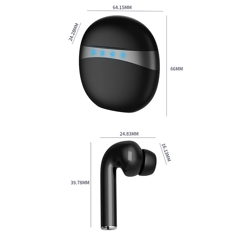Беспроводные наушники MJ1, TWS гарнитура с поддержкой Bluetooth 5,0, с интеллектуальным сенсорным управлением, 3D стерео, Hi-Fi, HD звонки (art.: 3a395aed76a) - 3a395aed76a