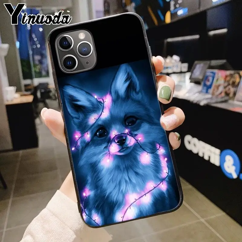Yinuoda лиса в осенние листья лес Diy роскошный защитный чехол для телефона для iPhone 7plus 6S 7 8 8Plus X XS XR XS MAX 5 Чехол