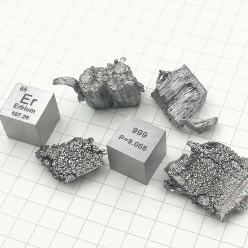 Кубик Erbium Er 10 мм кубическая Периодическая таблица 99.9% чистый кубический