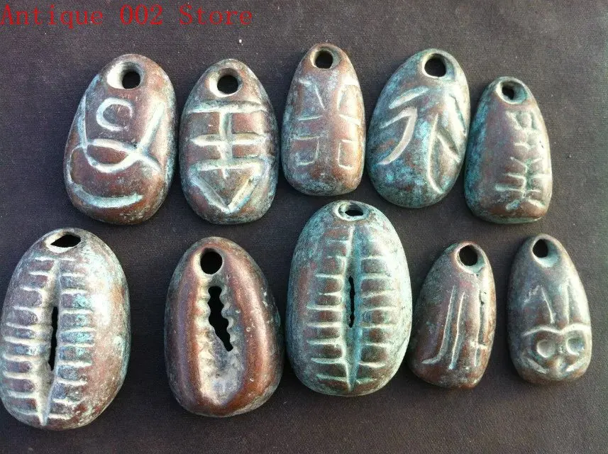 100% настоящие товары древний Китай ракушечная монета династии Цинь антикварные