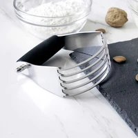 manual dough blender baking tool pastry blades flour mixer stainless steel anti slip chef pastry cutter kitchen accessories
