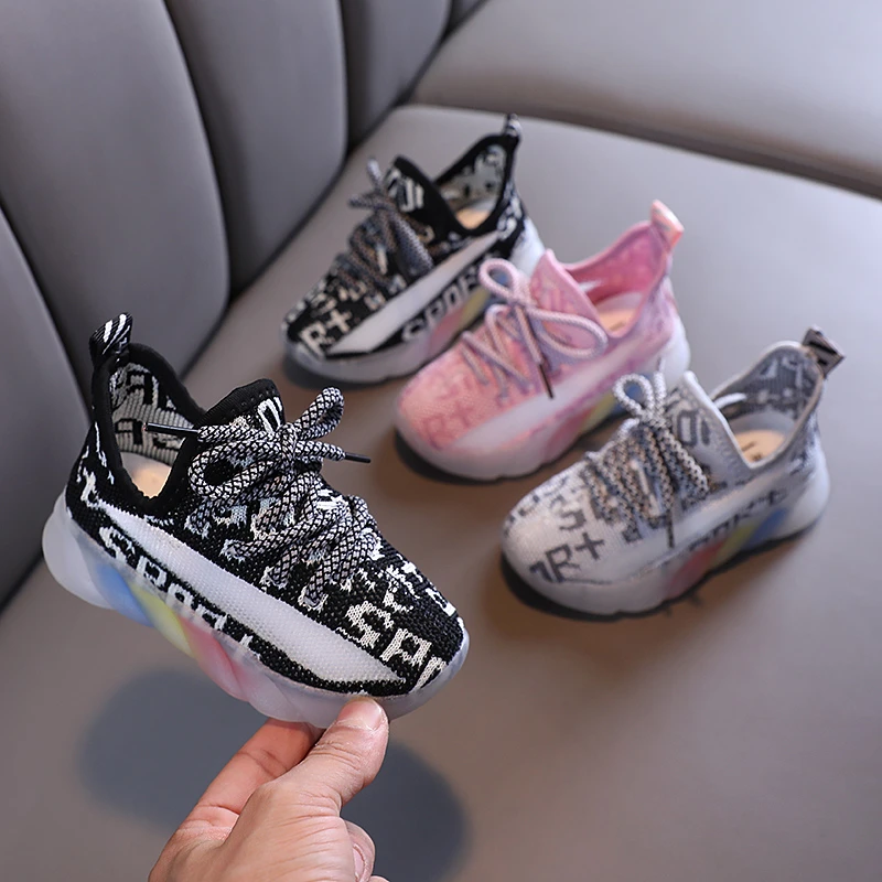 

Кроссовки детские из дышащей ткани, на мягкой прозрачной подошве, на 1-8 лет, T21N07LS-06