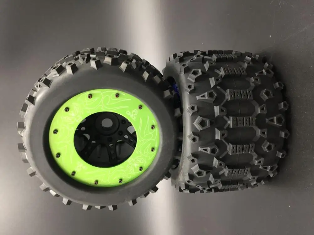 1/8 гоночный багги Серебряный титановый набор колес для HPI Savage 4 6 XL FluxMT шт | Игрушки