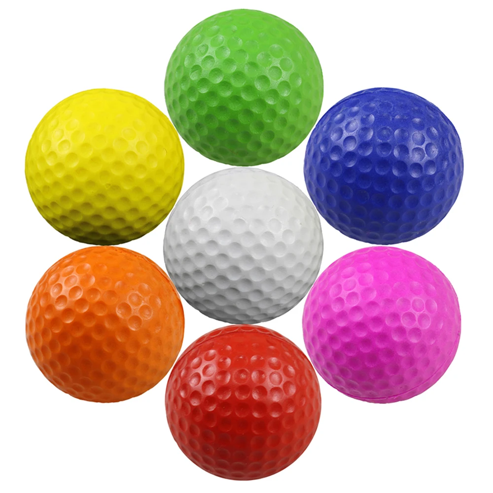 

10/20/30 Pcs/Bag Bright Color Light Indoor Outdoor Training Practice Golf Sports Elastic PU Foam Balls Dropship