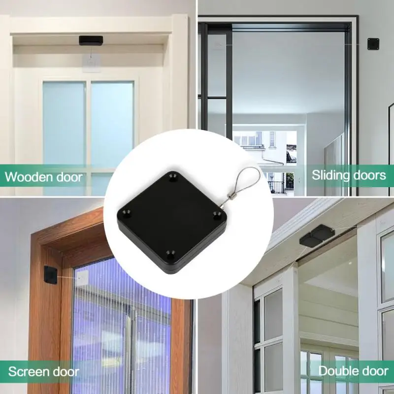 

Home Door Closer Punch-Free Automatic Sensor Universal Door Closer Automatic Organizer Sliding Door Closer